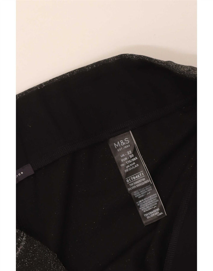 Γυναικεία κολάν Marks & Spencer UK 22 3XL με γκρι φλύκταινες πολυεστέρας