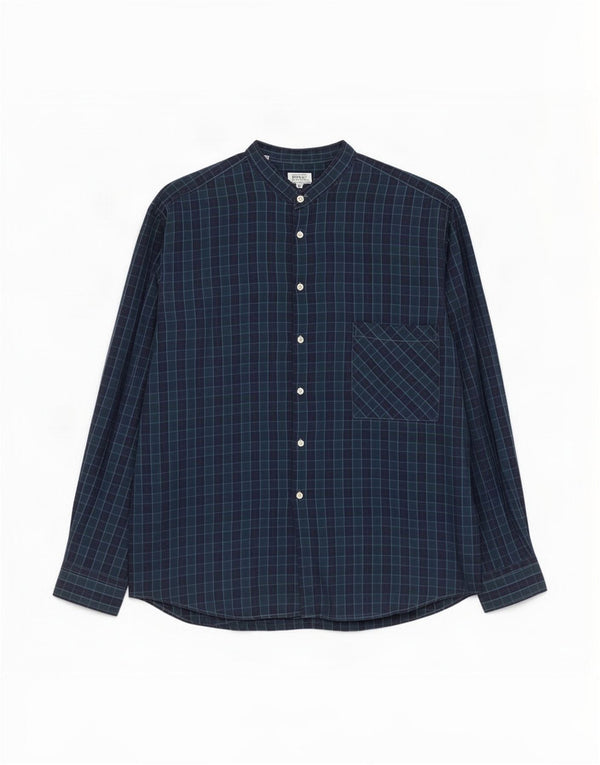 Manuel Ritz Pipo Ανδρικό φανελένιο πουκάμισο μέγεθος 41 16 Large Navy Blue Check