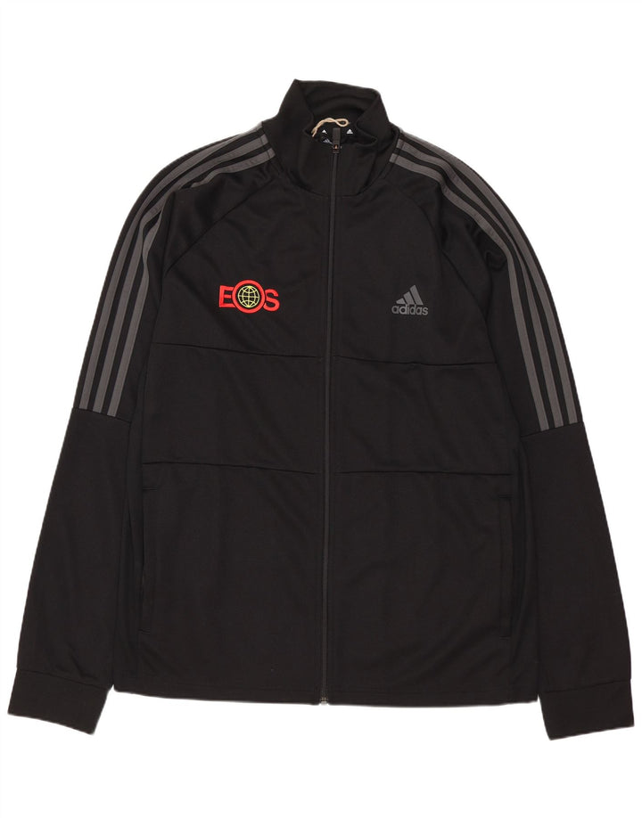 Ανδρική φόρμα ADIDAS Aeroready Graphic Top Jacket μεγάλο μαύρο πολυεστέρα