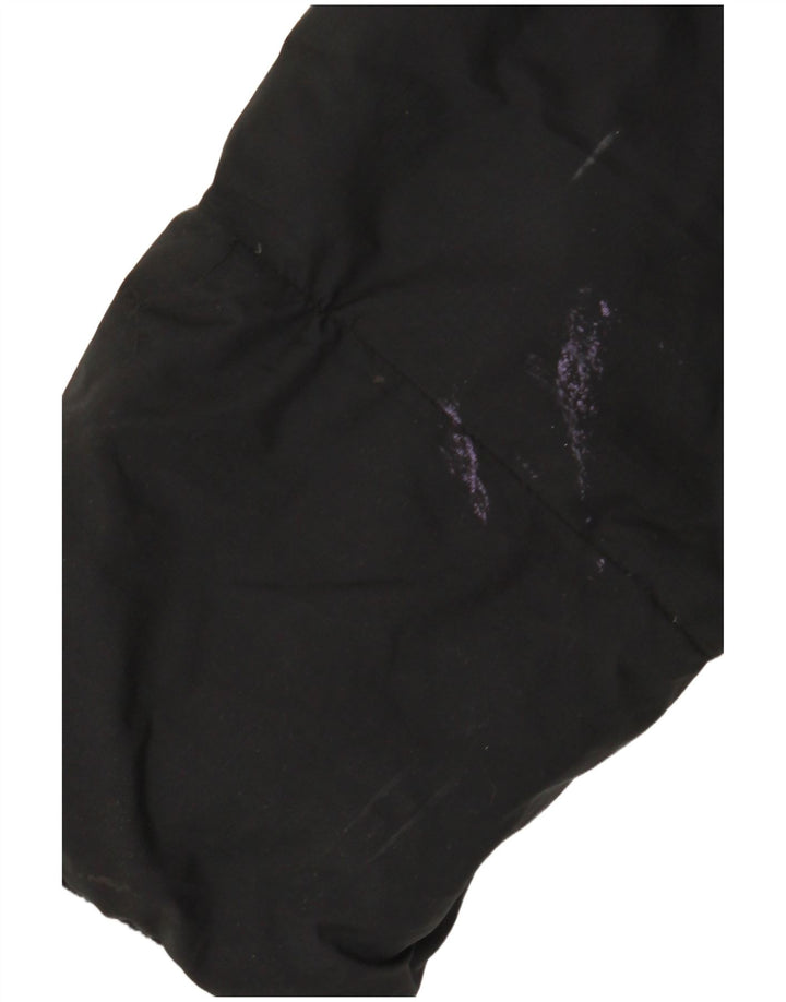 ADIDAS Γυναικείο μπουφάν με κουκούλα μεγάλου μεγέθους UK 10 μικρό μαύρο πολυεστέρα