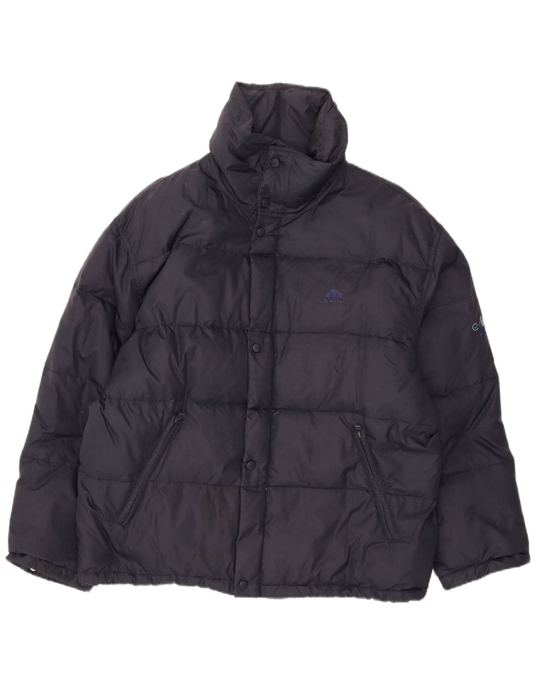 Ellesse Mens Padded Jacket UK 42 XL Navy Blue