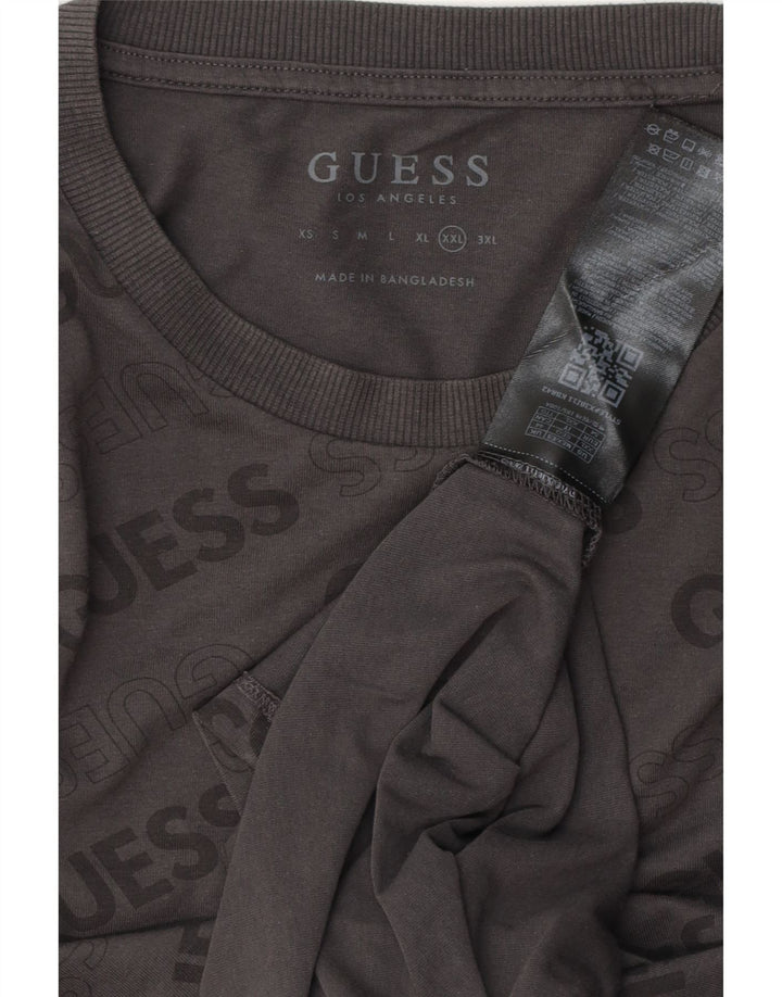 Ανδρικό γραφικό μπλουζάκι Guess Top 2XL Γκρι βαμβακερό
