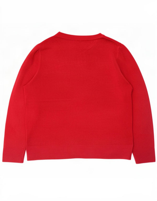 Marks & Spencer Γυναικείο πουλόβερ με λαιμόκαυστο UK 14 Medium Pink Acrylic