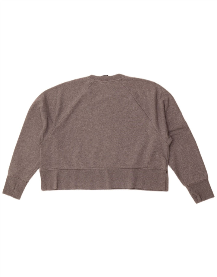 Γυναικείο γραφικό υπερμεγέθη φούτερ Nike Dri Fit Jumper UK 14 Medium Grey