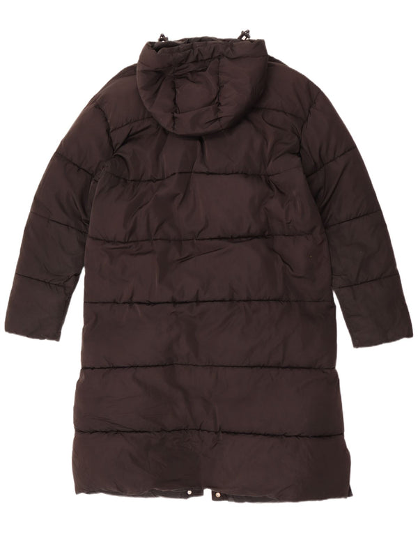 Superdry Womens Hooded Oversized Padded Coat UK 10 Small Black Polyester