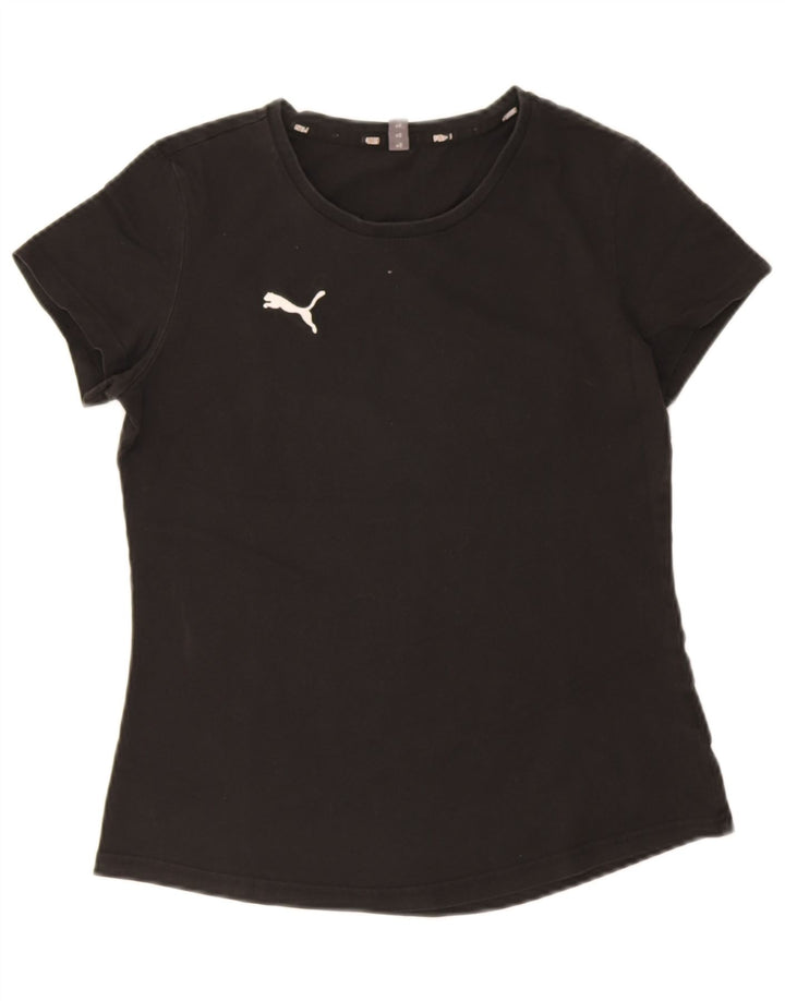 Puma Γυναικείο T-Shirt Top UK 12 Medium Black