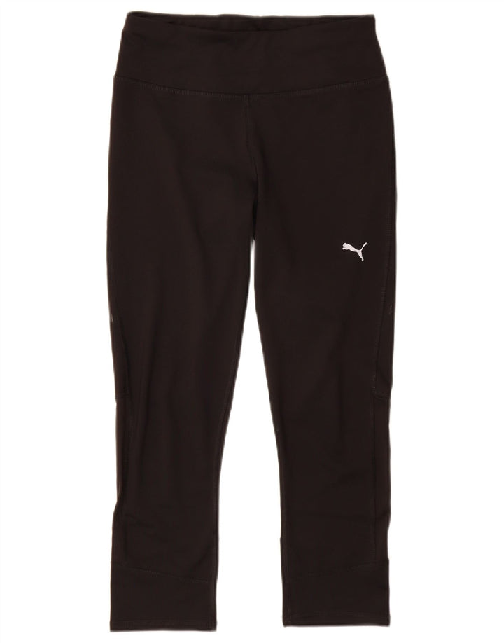 Puma Γυναικεία Κάπρι Κολάν UK 8 Μικρός Μαύρος Πολυεστέρας