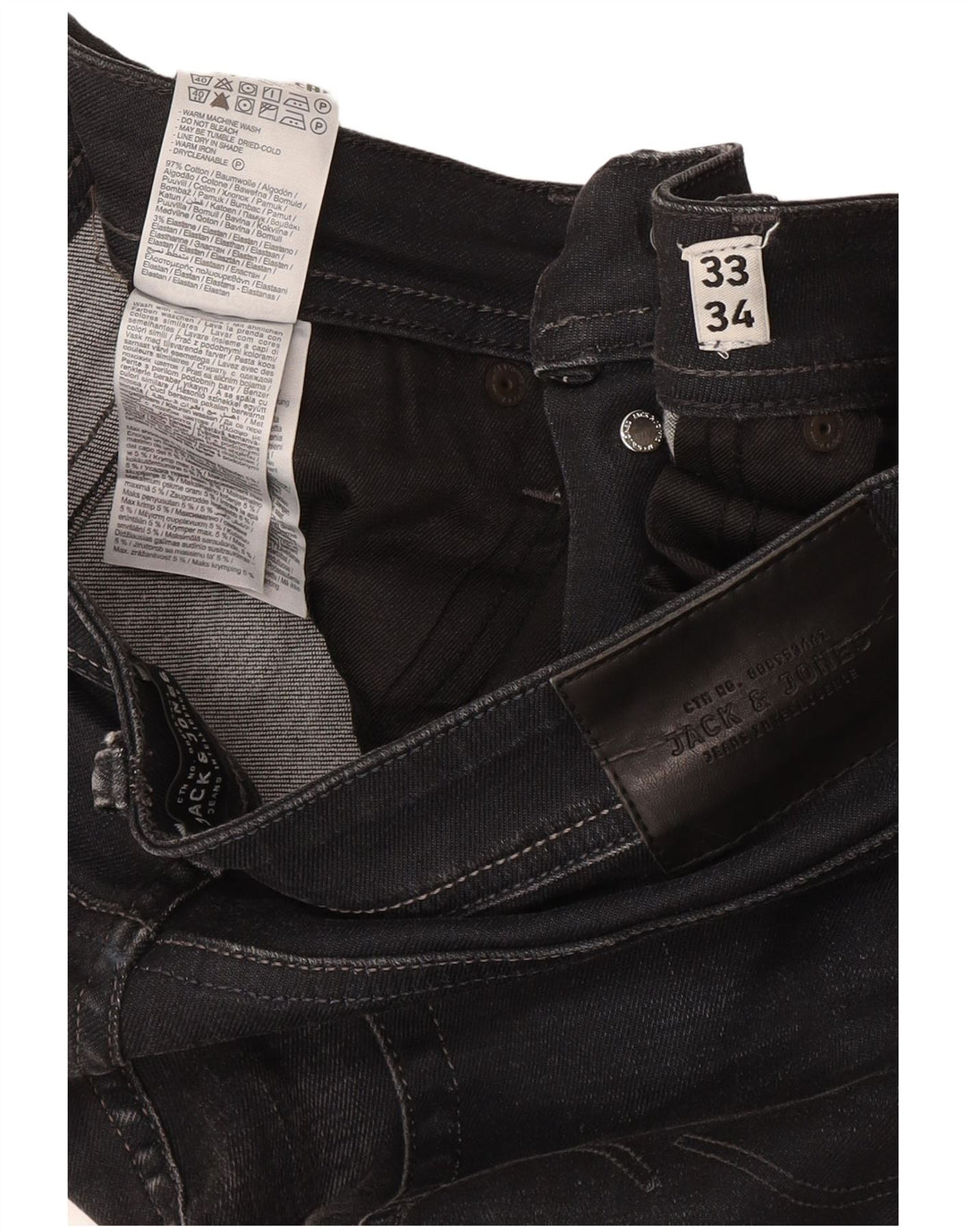Jack & Jones Ανδρικό Tim Slim Jeans W33 L34 Γκρι βαμβακερό