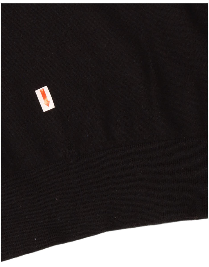 Armani Exchange Ανδρικό πουλόβερ με ρολό λαιμόκοψη, μικρό μαύρο παρθένο μαλλί