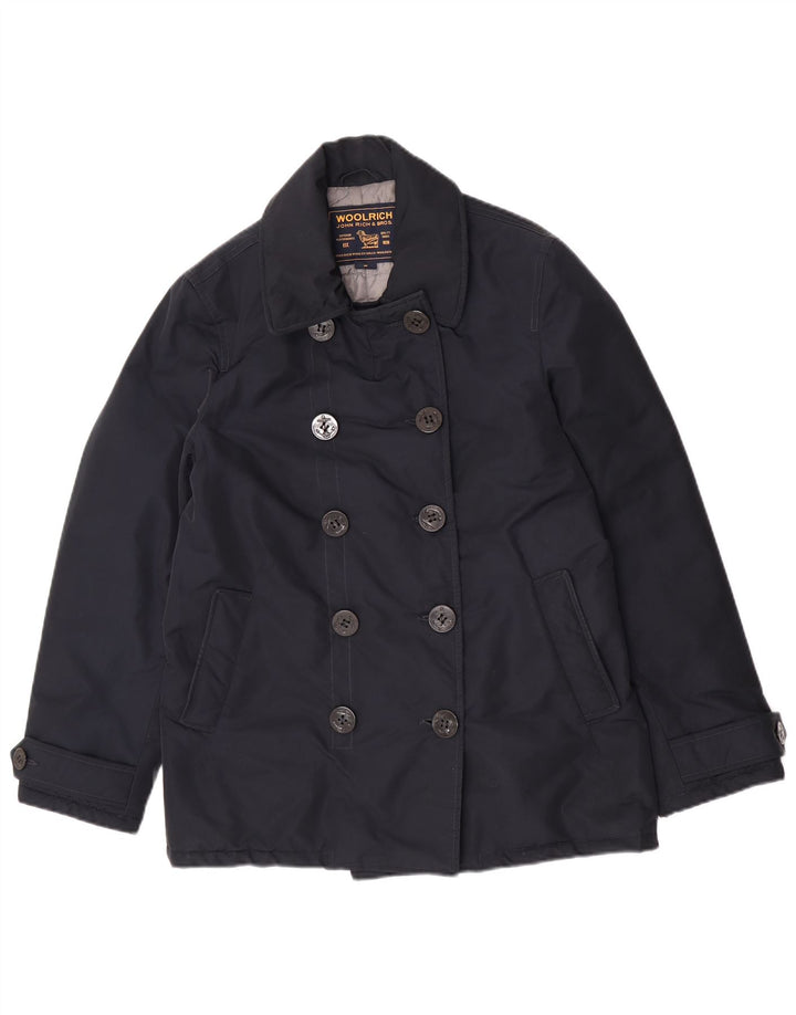 Woolrich Γυναικείο παλτό μπιζελιού UK 14 Medium Navy Blue