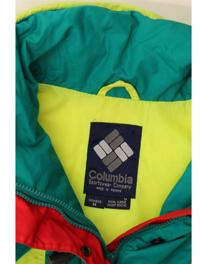 Columbia Γυναικείο Μπουφάν σκι Oversized UK 14 Medium Green Colourblock