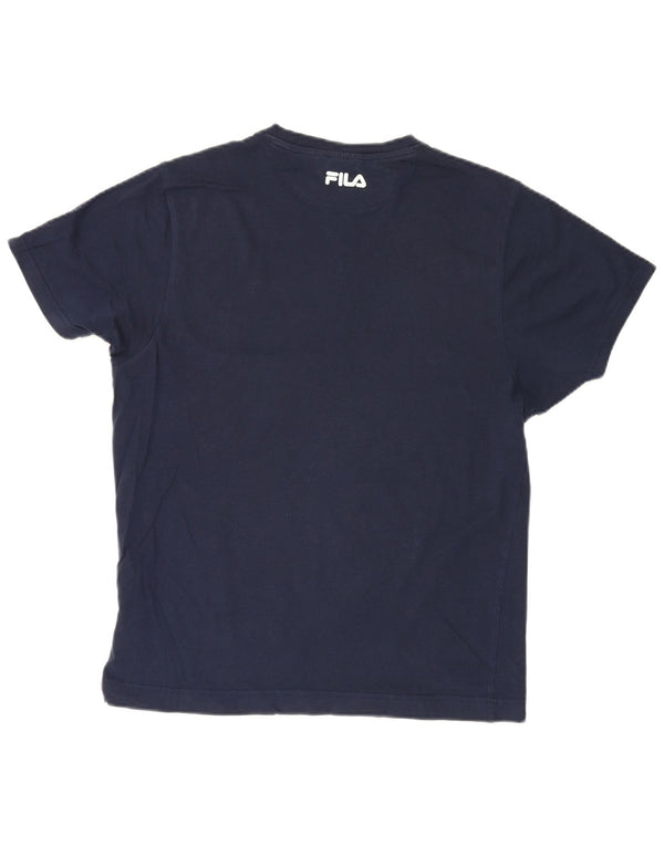 Ανδρικό γραφικό T-Shirt Fila Top XS Navy Blue