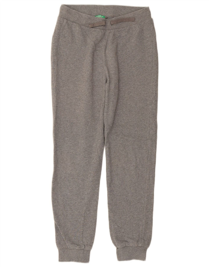 BENETTON Boys Tracksuit Παντελόνι Joggers 13-14 ετών 3XL Γκρι βαμβακερό