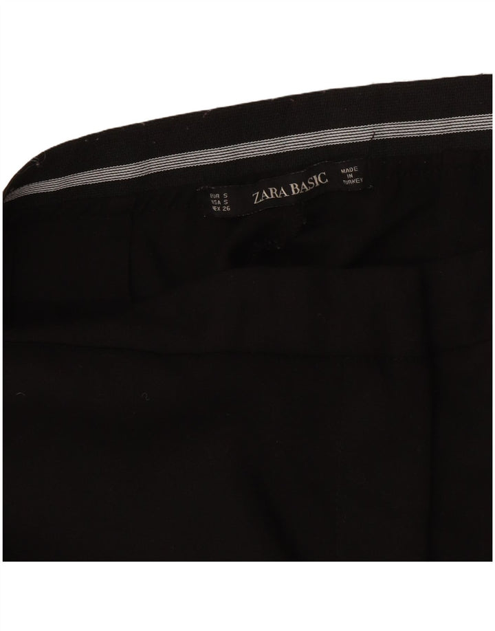 Zara Γυναικείο Slim παντελόνι Chino Small W26 L26 Black