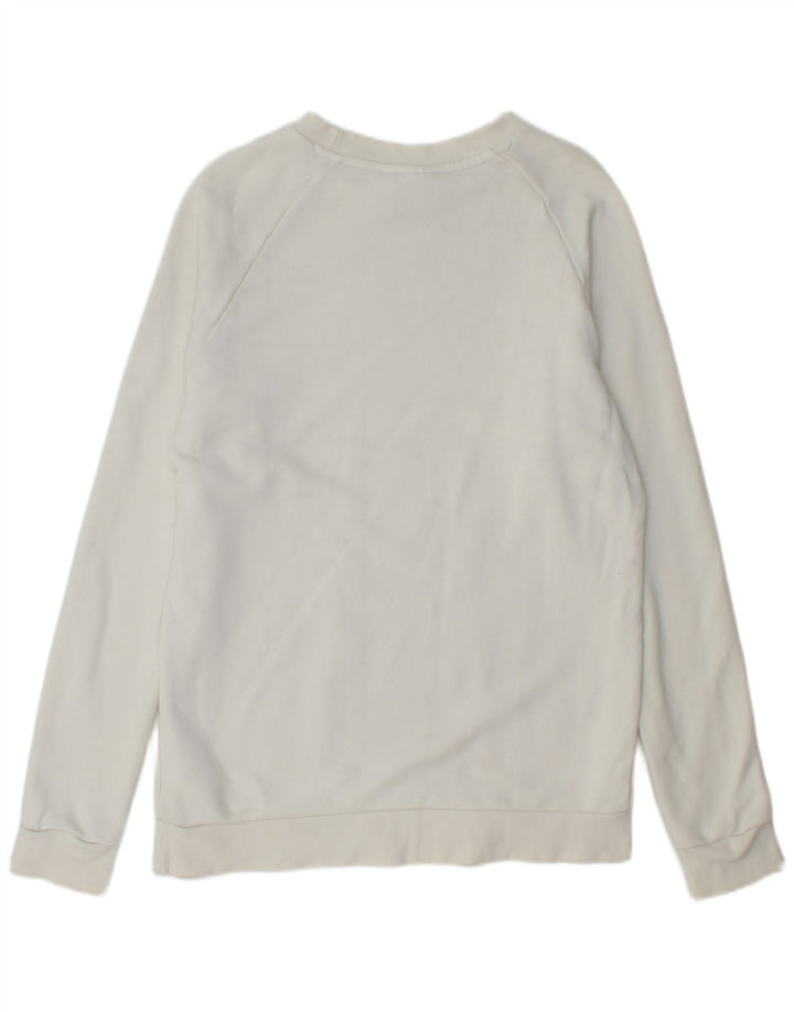 Ανδρικό γραφικό φούτερ ADIDAS Jumper Μικρό λευκό βαμβακερό