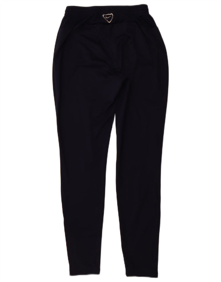 Γυναικεία NIKE Dri Fit αθλητικά παντελόνια UK 10 Small Navy Blue Polyester