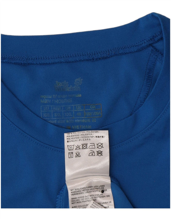 Jack Wolfskin Ανδρικό T-Shirt Top UK 46 2XL Blue Polyester