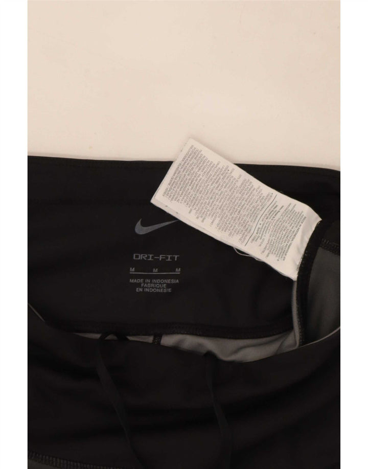 Γυναικεία κολάν Nike Dri Fit Crop UK 12 μεσαίου μαύρου πολυεστέρα