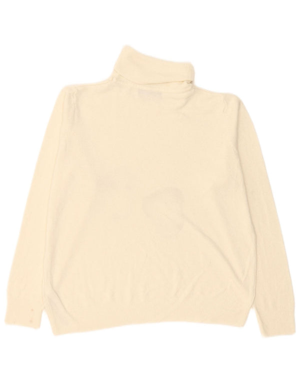 Marks & Spencer Γυναικείο πουλόβερ με ρολό λαιμόκοψη UK 18 XL μπεζ ακρυλικό