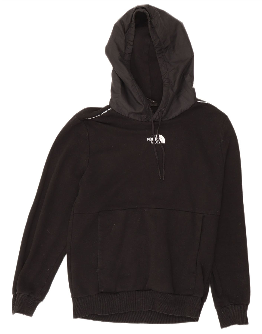 Ανδρικό κουκούλα North Face, μεσαίο μαύρο βαμβακερό