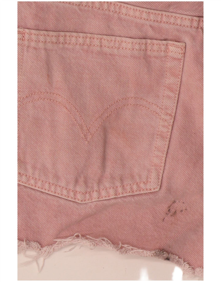 Γυναικείο Σορτς Levi's 501 Τζιν W26 Μικρό Ροζ Βαμβακερό