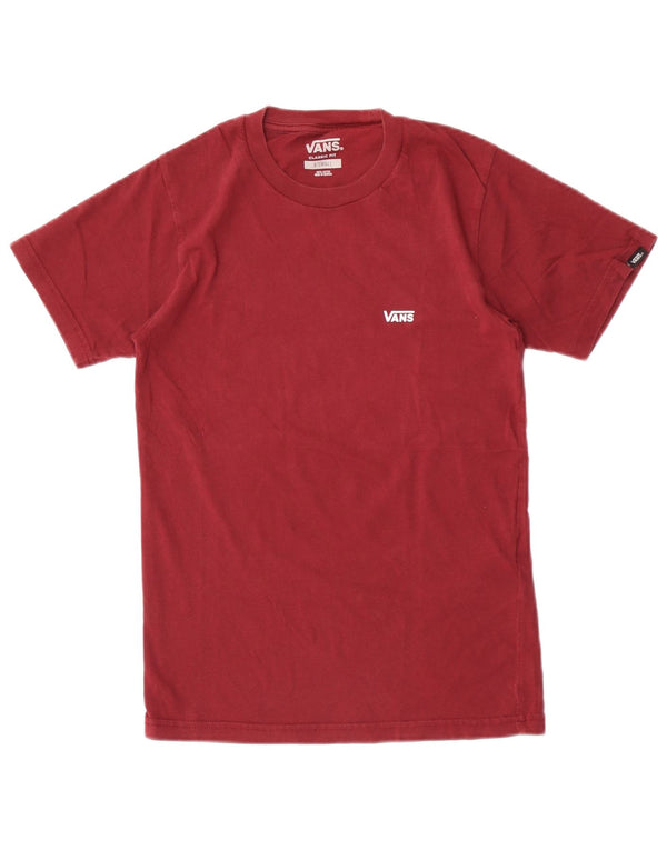 Ανδρικό T-Shirt Vans Classic Fit Top XS Maroon Cotton