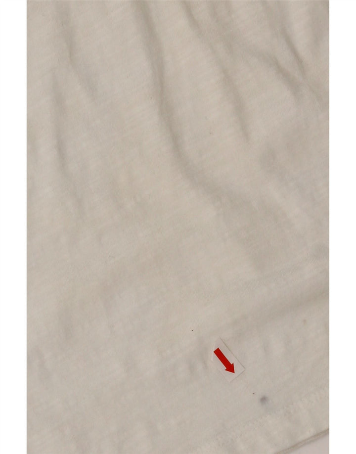 Desigual Γυναικεία μπλούζα με λαιμόκοψη Top UK 10 Small White Viscose