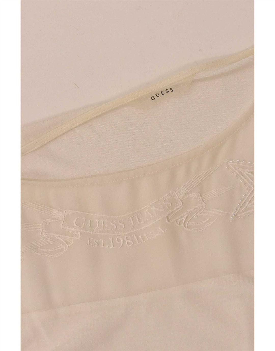Guess Γυναικεία Αμάνικη Μπλούζα Μπλούζα UK 18 XL Λευκή