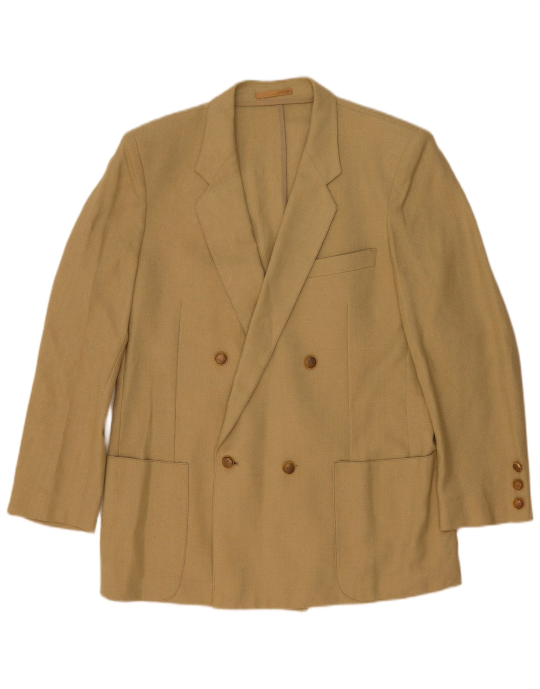 Vintage Ανδρικό Διπλό Μπουφάν Blazer UK 44 2XL Μπεζ