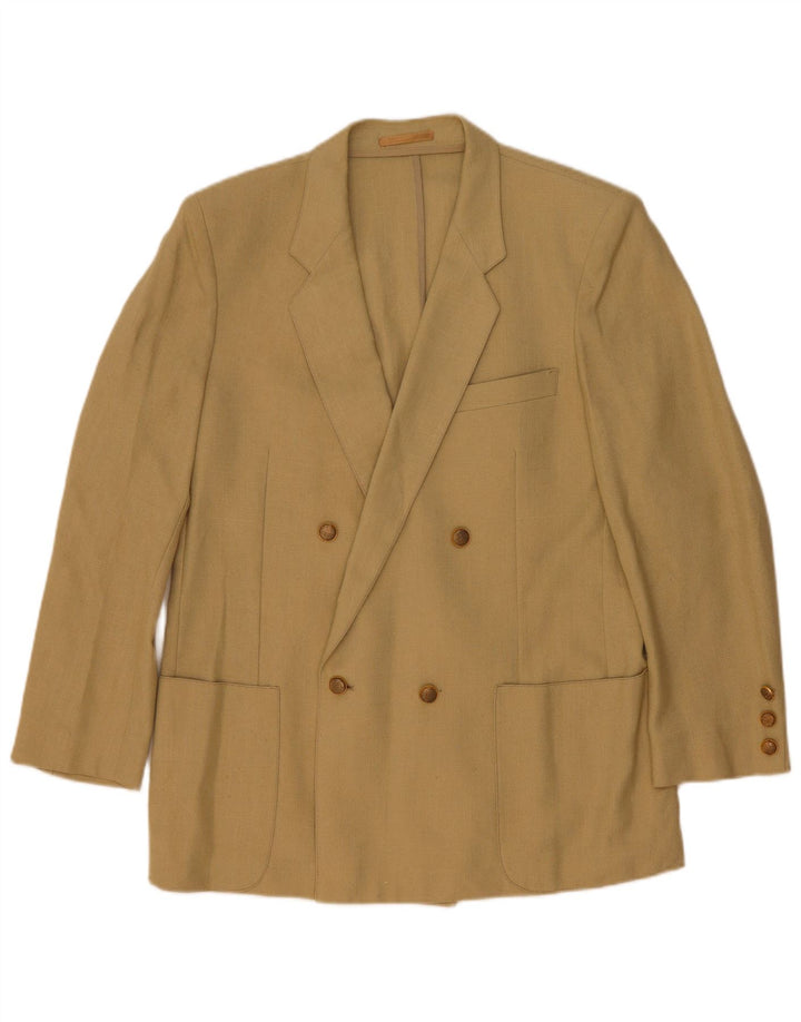 Vintage Ανδρικό Διπλό Μπουφάν Blazer UK 44 2XL Μπεζ