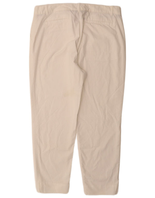 Marks & Spencer Γυναικείο κανονικό παντελόνι Chino UK 18 XL W36 L28 Λευκό