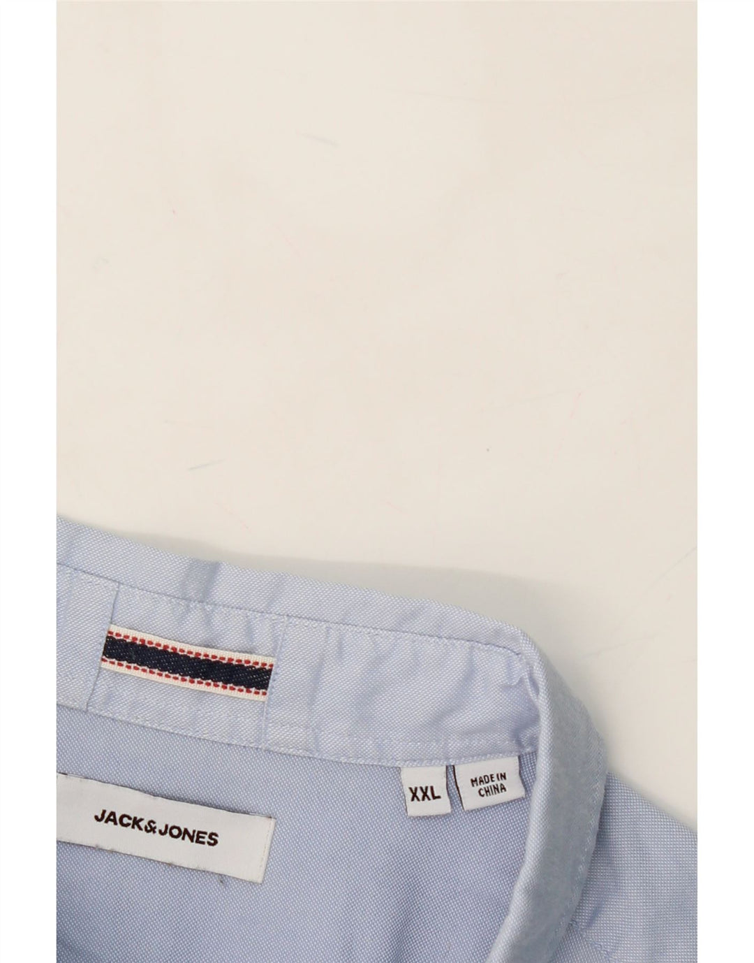 JACK & JONES Mens Shirt 2XL Blue Cotton Vintage Jack & Jones and Second-Hand Jack & Jones from Messina Hembry 