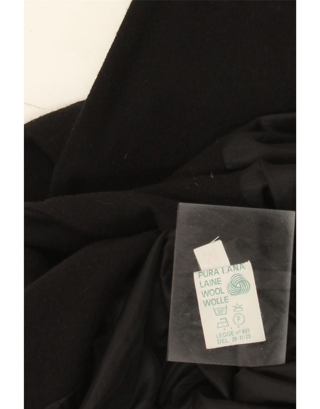 Vintage γυναικείο σακάκι 1 κουμπιού Blazer UK 14 μεσαίο μαύρο μαλλί