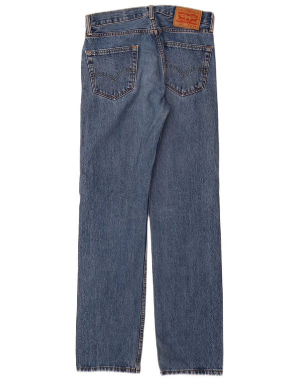 Levi's Mens 505 Straight Jeans W30 L34 Μπλε Βαμβακερό