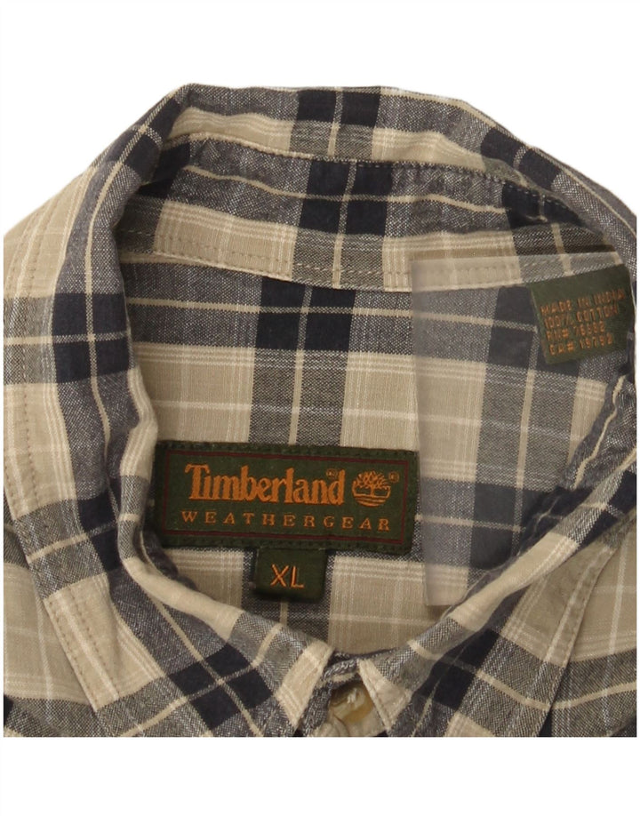 Ανδρικό πουκάμισο Timberland Flannel XL Beige βαμβακερό