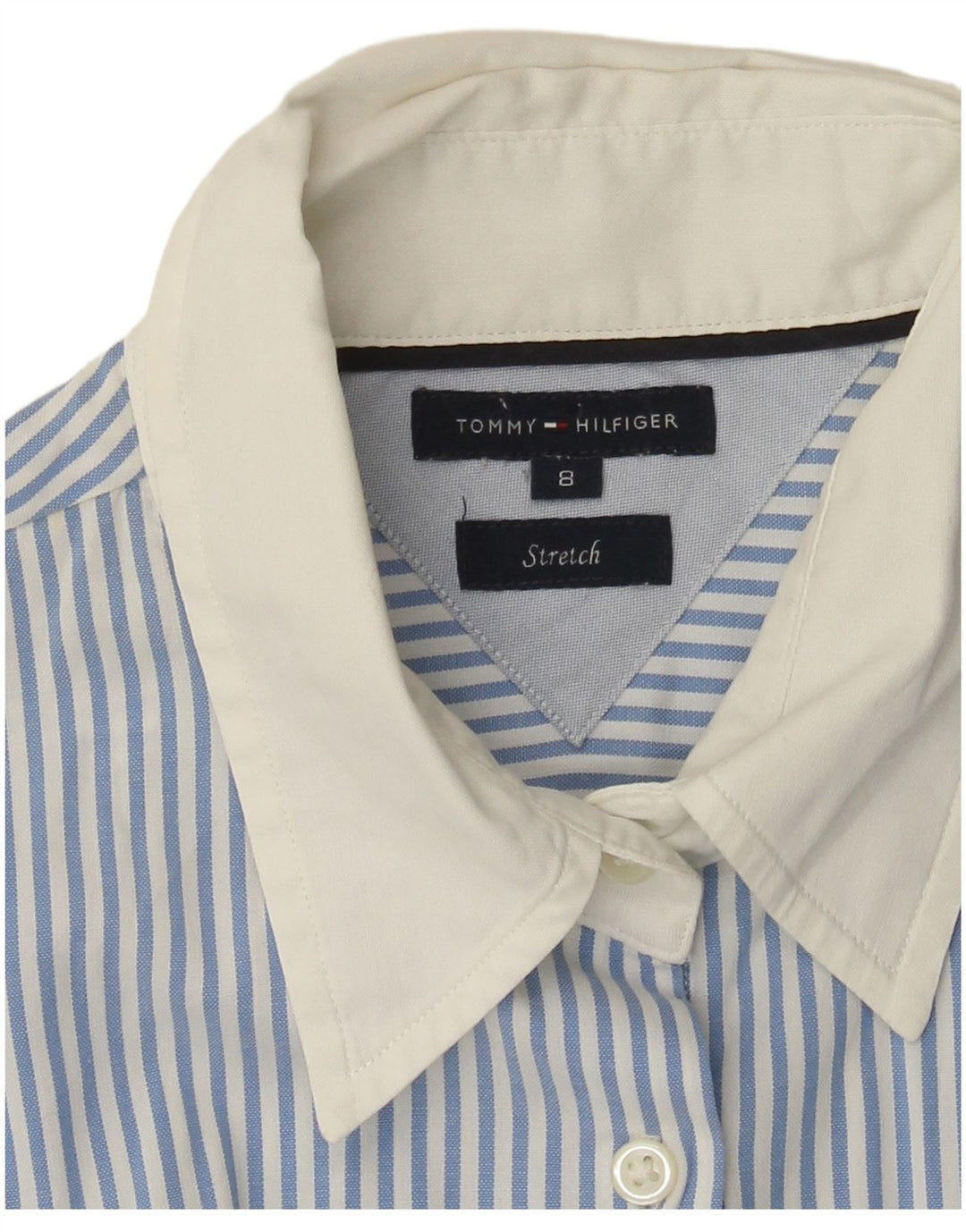 Tommy Hilfiger Γυναικείο Πουκάμισο US 8 Medium Blue ριγέ