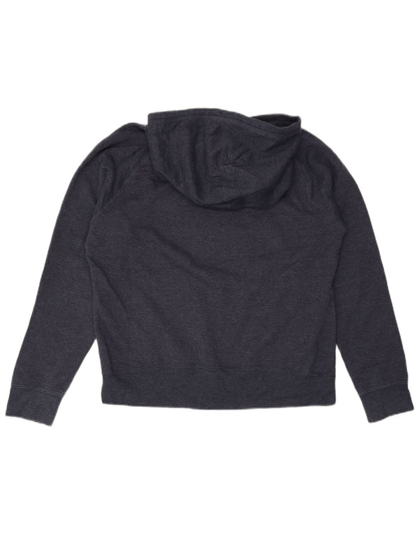 Hurley Γυναικείο Γραφικό Hoodie Jumper UK 14 Large Navy Blue Cotton