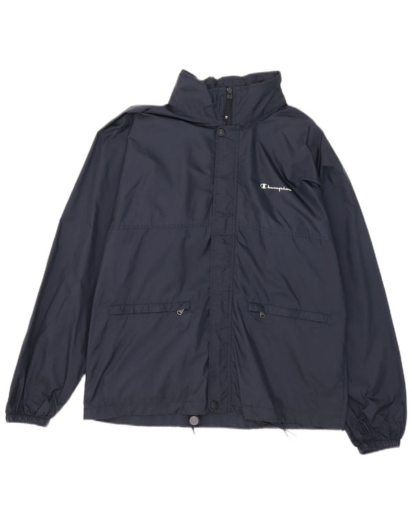 Champion Ανδρικό μπουφάν βροχής με κουκούλα UK 36 Small Navy Blue Polyamide