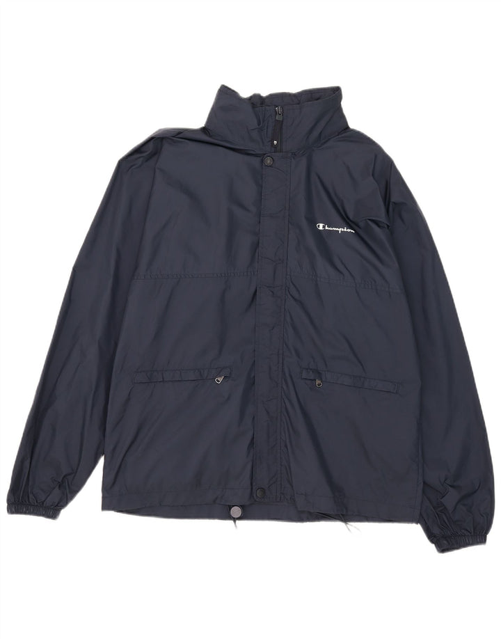 Champion Ανδρικό μπουφάν βροχής με κουκούλα UK 36 Small Navy Blue Polyamide