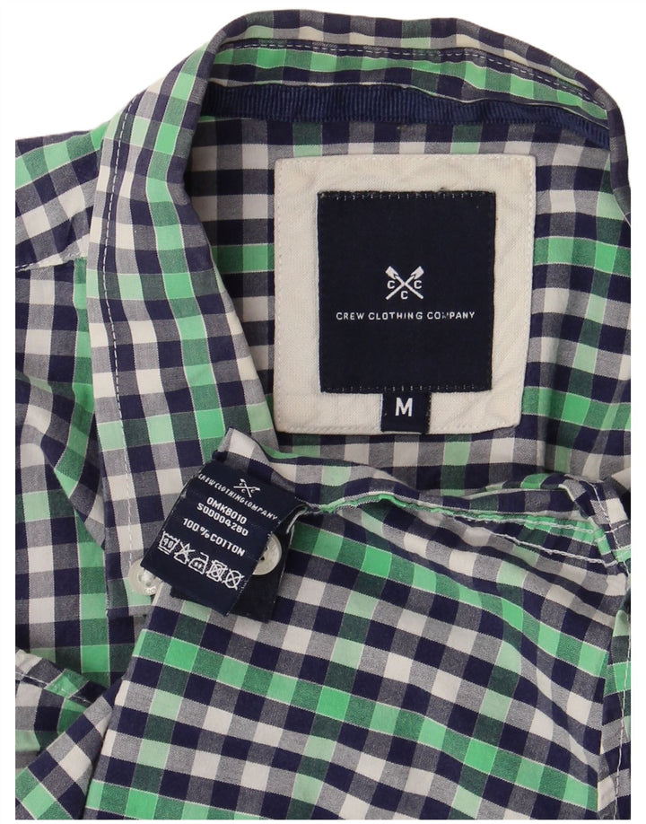 CREW CLOTHING Ανδρικό κοντομάνικο πουκάμισο μεσαίο πολύχρωμο βαμβακερό Gingham