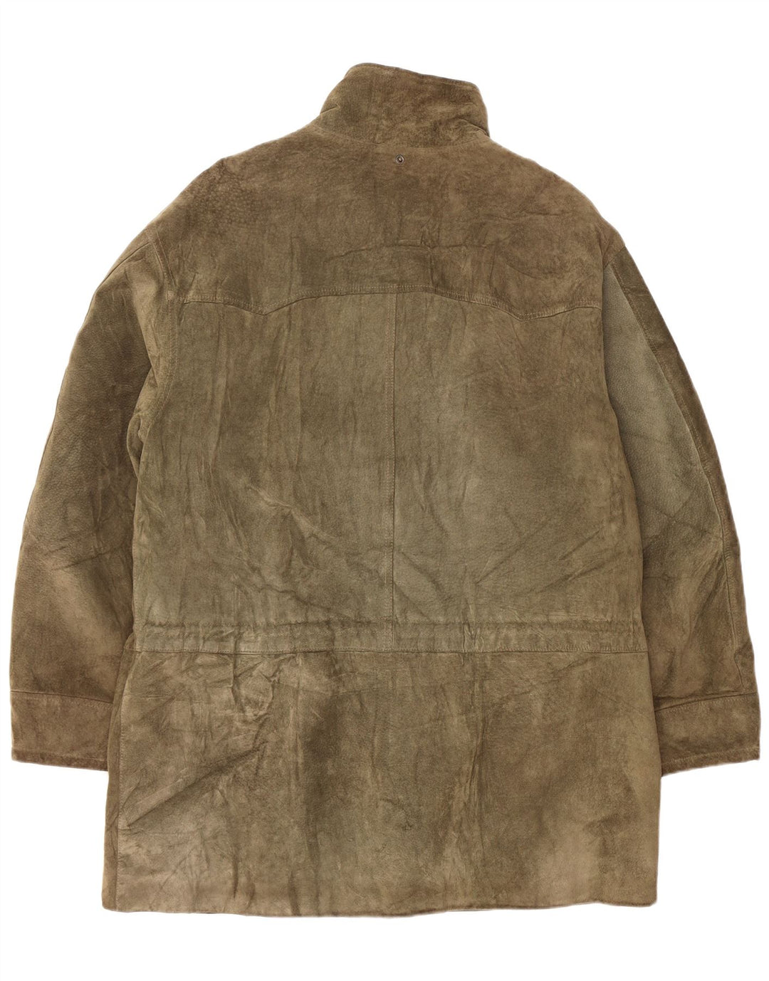 Vintage Γυναικείο Suede Duffle Coat UK 42 XL Khaki