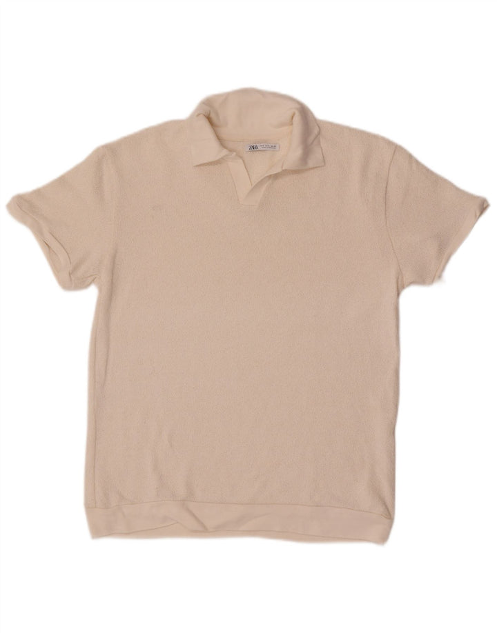 Zara Ανδρικό πουκάμισο Polo Small Off White