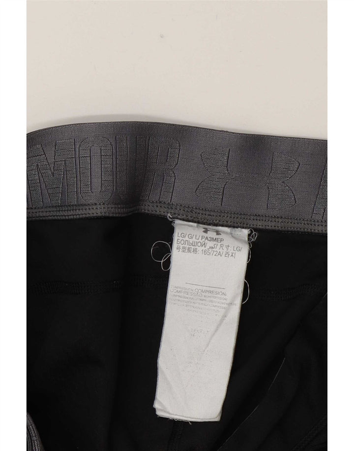 Under Armour Γυναικεία Κάπρι Κολάν UK 16 Large Μαύρο Πολυεστέρας