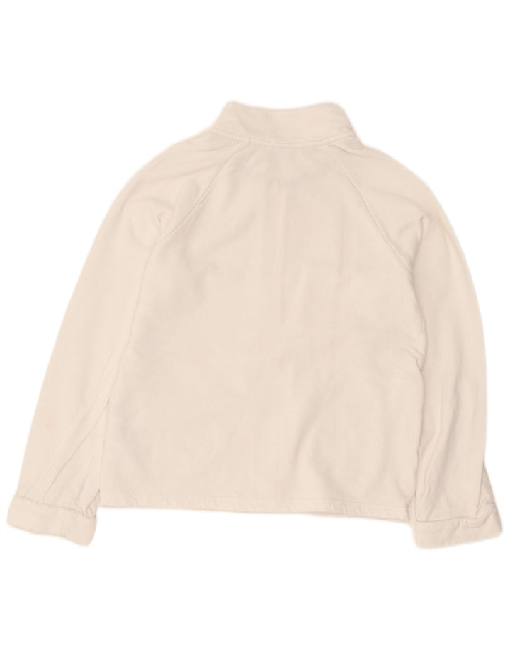 Γυναικεία αθλητική φόρμα Adidas Top Jacket UK 12 μεσαίο λευκό βαμβακερό