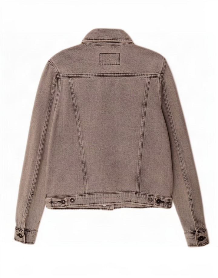 Marks & Spencer Γυναικείο Τζιν Μπουφάν UK 10 Small Grey Cotton