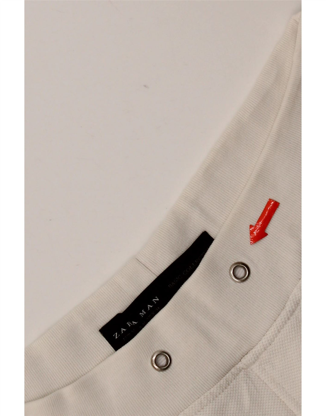 Ανδρικό σορτς chino Zara μεσαίο W31 λευκό βαμβακερό
