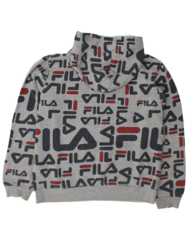 Fila Boys Graphic Hoodie Jumper 15-16 ετών 2XL γκρι βαμβακερό