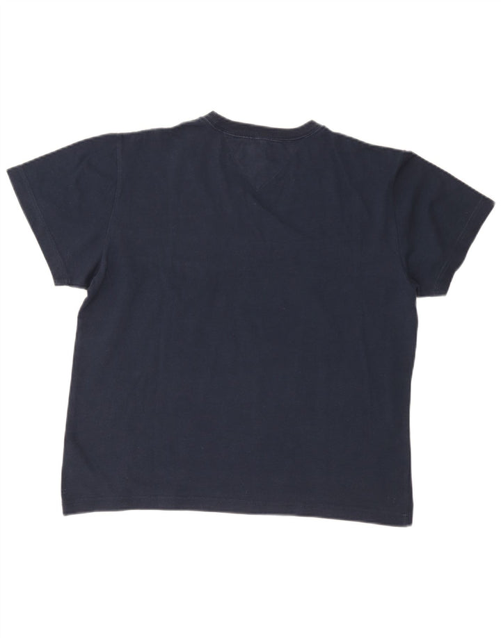 Γυναικείο γραφικό μπλουζάκι Tommy Hilfiger Top 10 Small Navy Blue