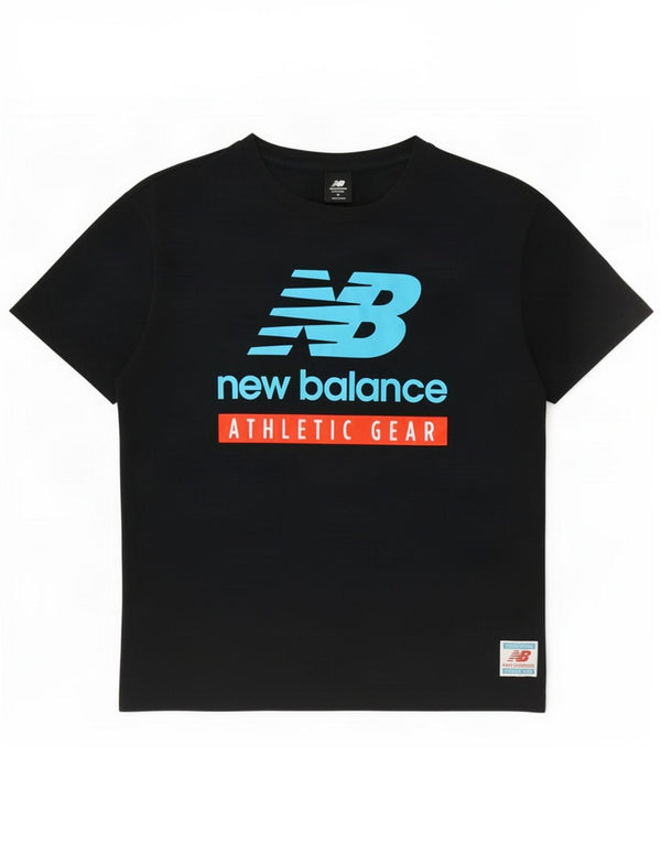 New Balance Ανδρικό γραφικό T-shirt Top Medium Black Cotton