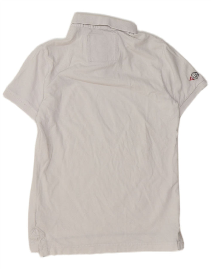 Ανδρικό πουκάμισο πόλο Superdry, μεσαίο λευκό βαμβακερό